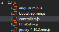 Machine generated alternative text:
j •Jjs
+,J angular.min.js
j bootstrap.min.js
+j controllers.js
html5shiv.js
¡T jquery-1.102.min.js